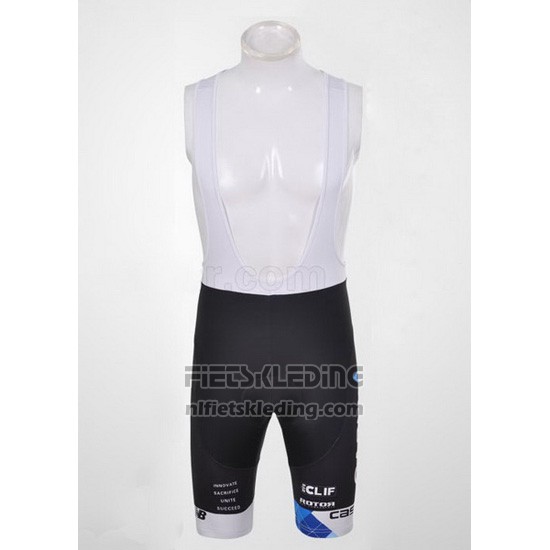 2011 Fietskleding Garmin Cervelo Blauw en Wit Korte Mouwen en Koersbroek